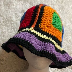 NWOT Crochet Multi Colored Cap